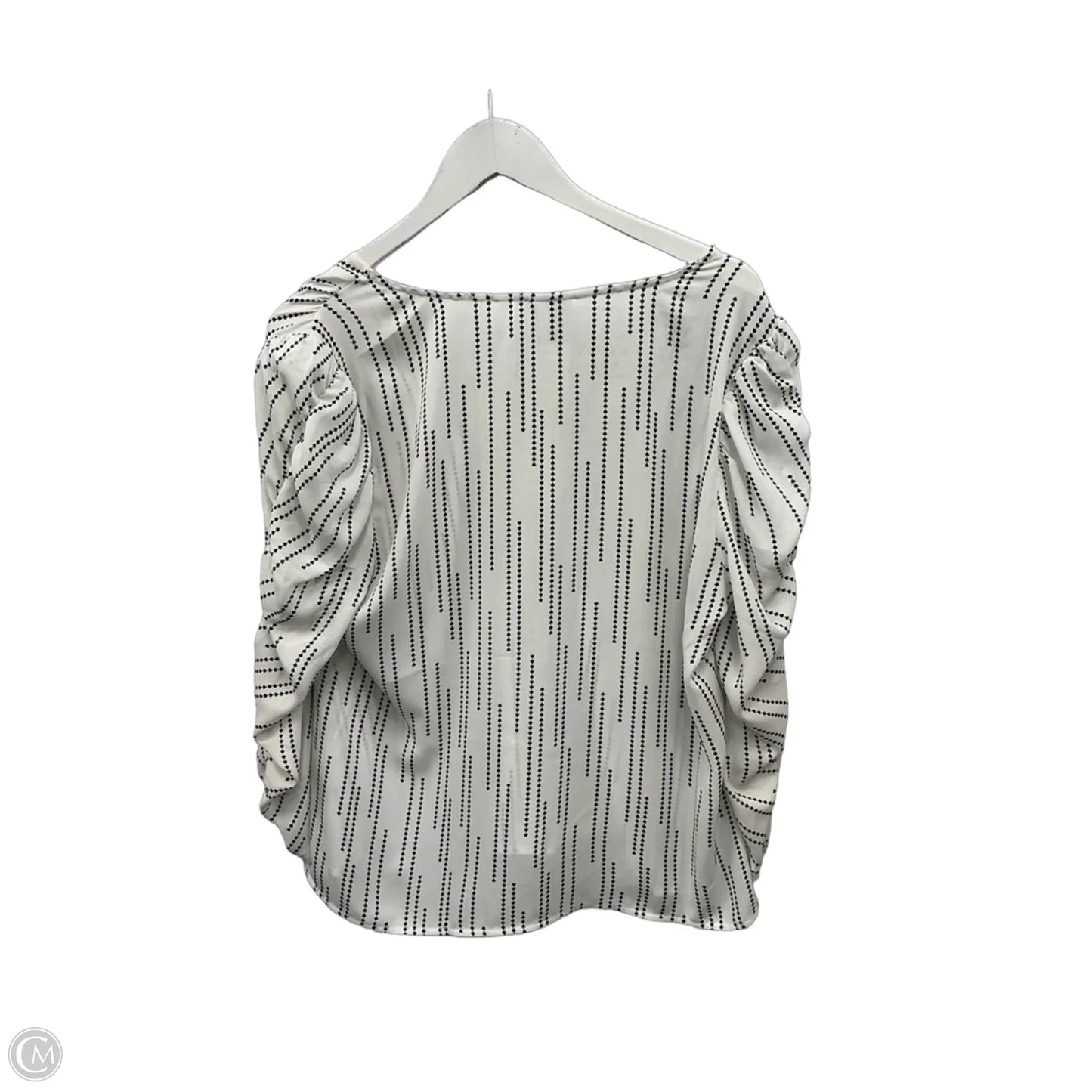 Top Long Sleeve By Cabi In White, Size: L