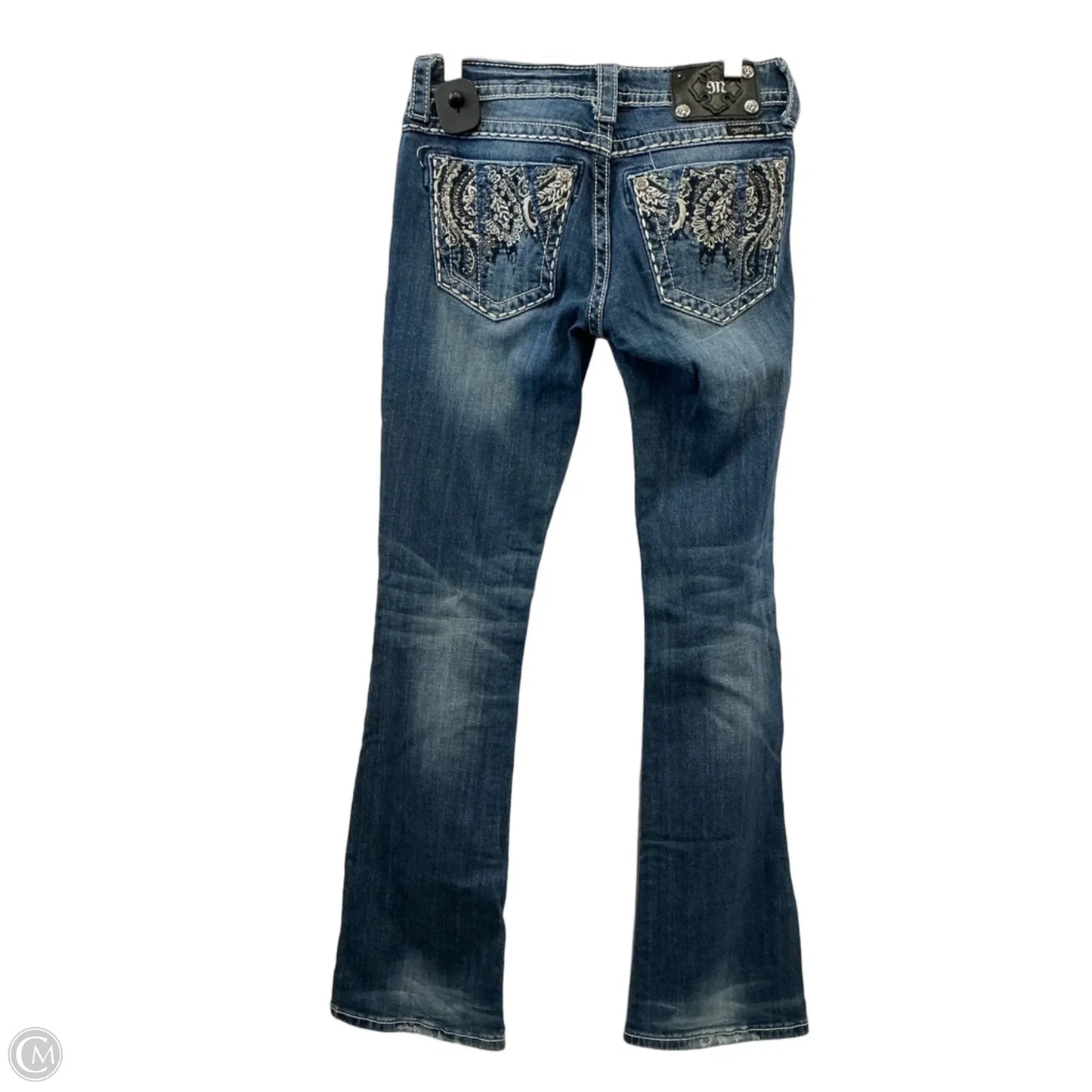 Jeans Boot Cut By Miss Me In Blue Denim, Size: 4