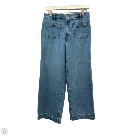 Jeans Wide Leg By Loft In Blue Denim, Size: 4
