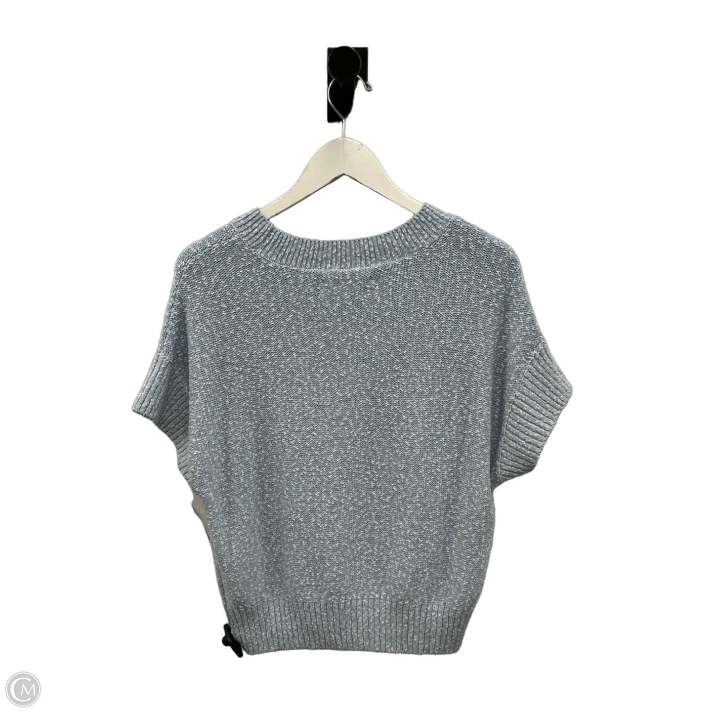 Sweater Short Sleeve By Loft In Blue, Size: M
