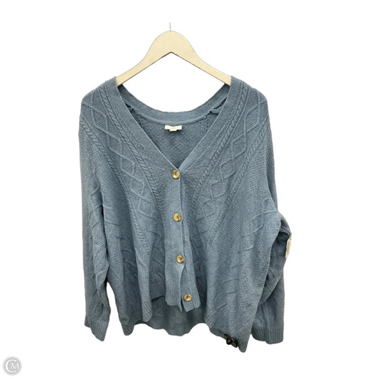 Sweater Cardigan By J. Jill In Blue, Size: Xl