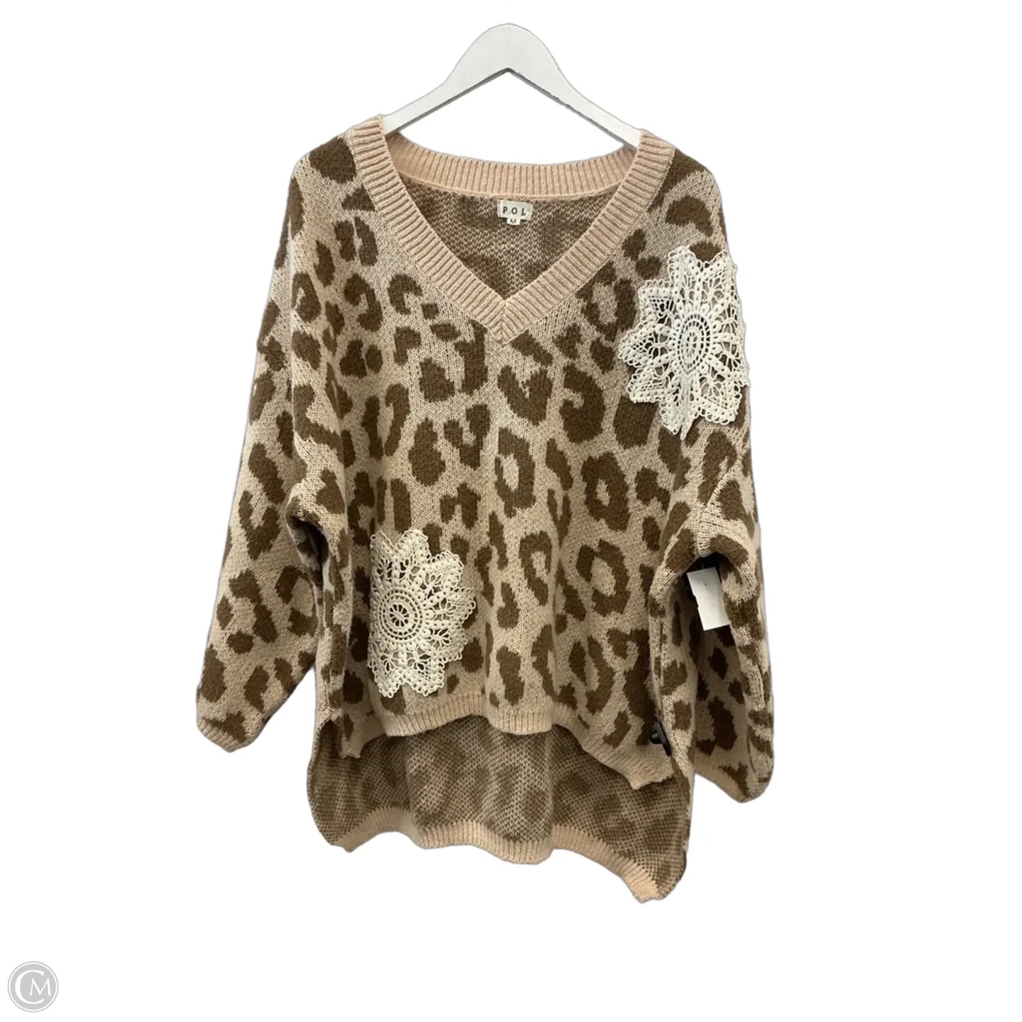 Sweater By Pol In Tan, Size: M