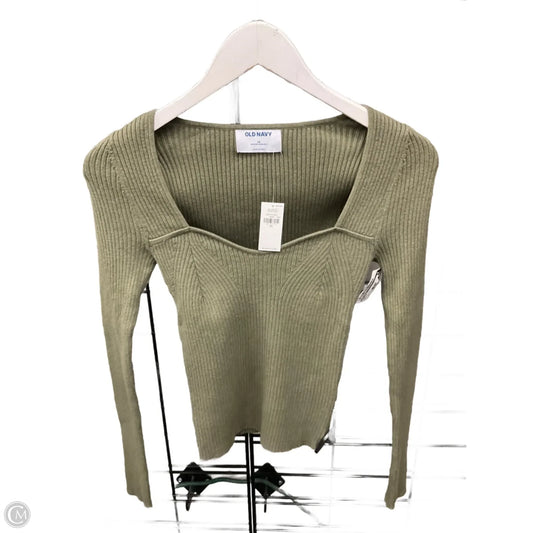 Sweater By Old Navy In Green & Grey, Size: Xs
