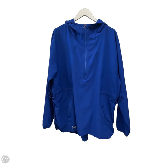 Jacket Windbreaker By Under Armour In Blue, Size: Xl