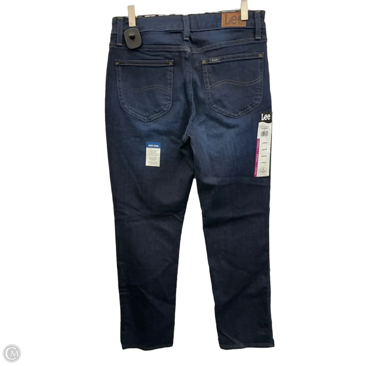 Jeans Straight By Lee In Blue Denim, Size: 8