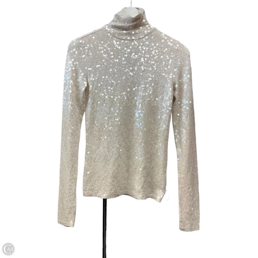 Top Long Sleeve By Express In Cream, Size: Xs