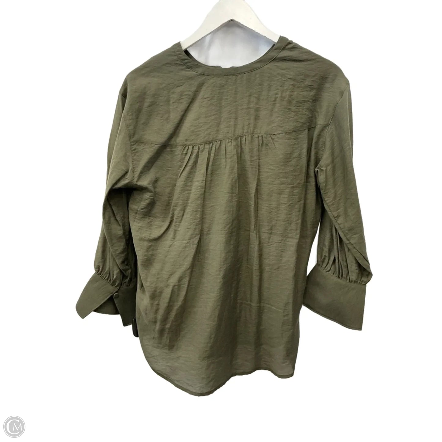 Top 3/4 Sleeve By Express In Green, Size: S