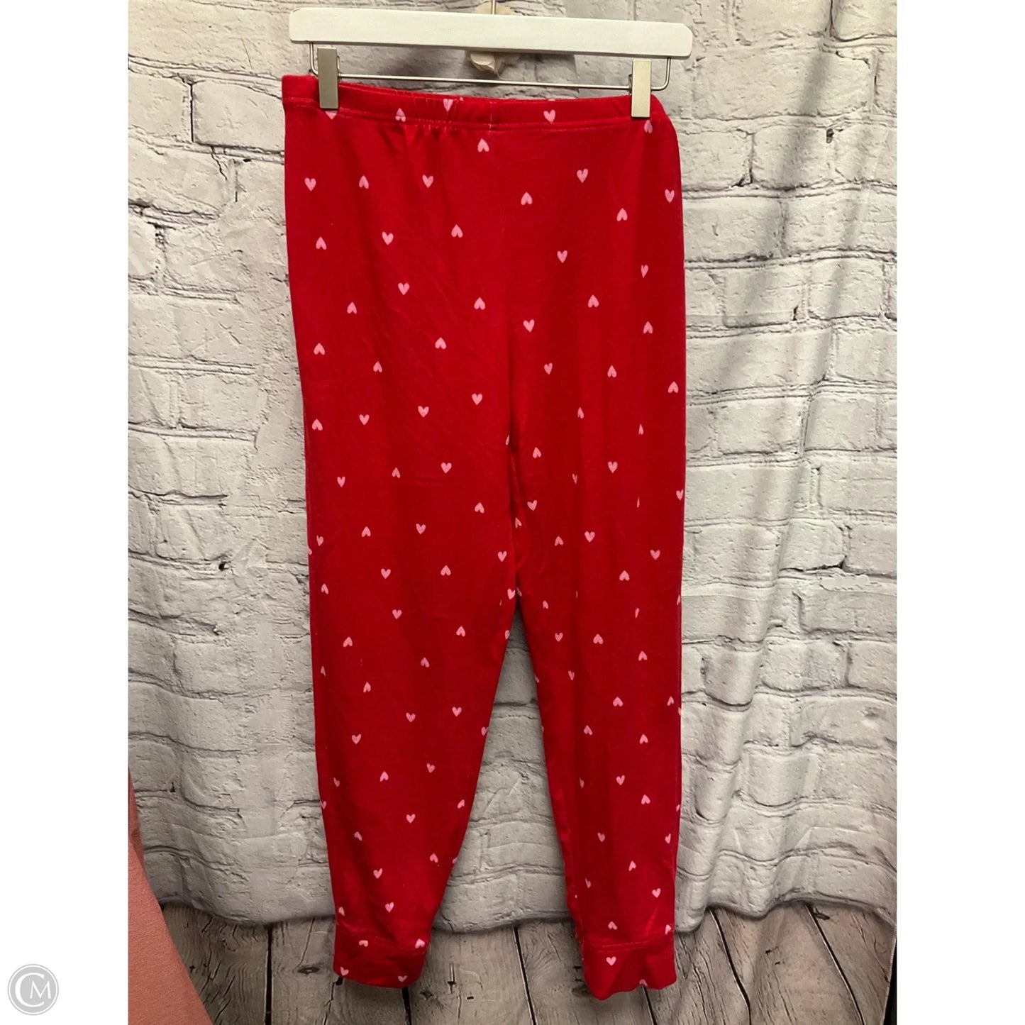 Pajamas 2pc By Laura Ashley In Pink & Red, Size: M