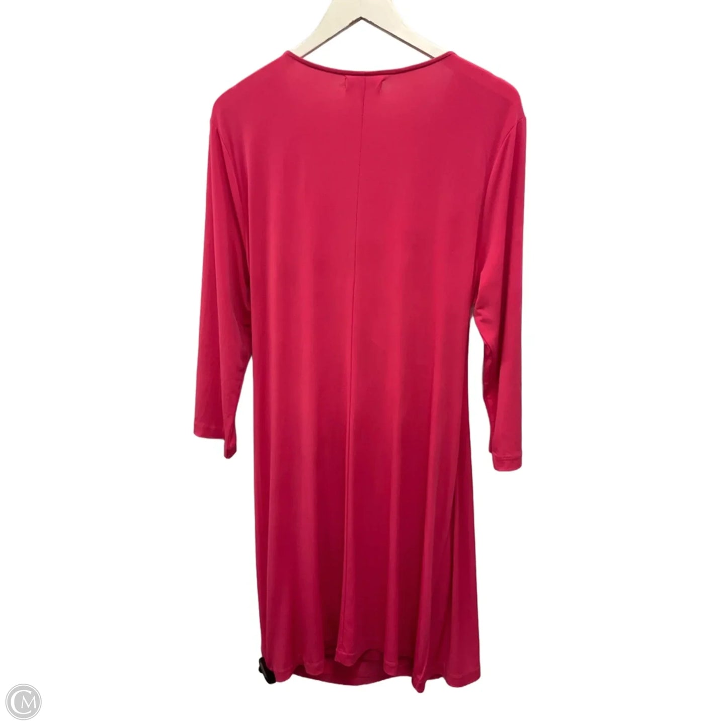 Dress Casual Midi By Calvin Klein In Pink, Size: Xl