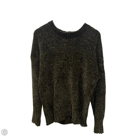 Sweater By Seven 7 In Green, Size: L