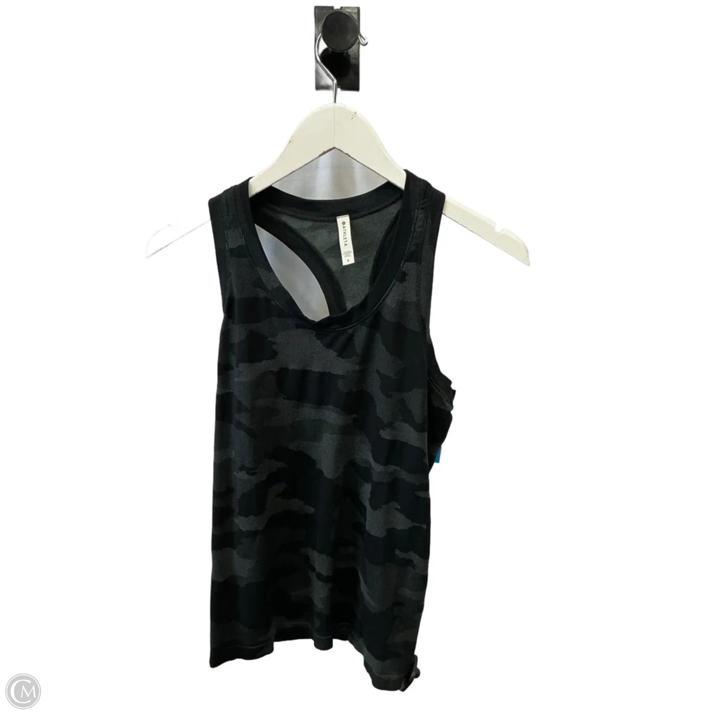 Athletic Tank Top By Athleta In Black & Grey, Size: S