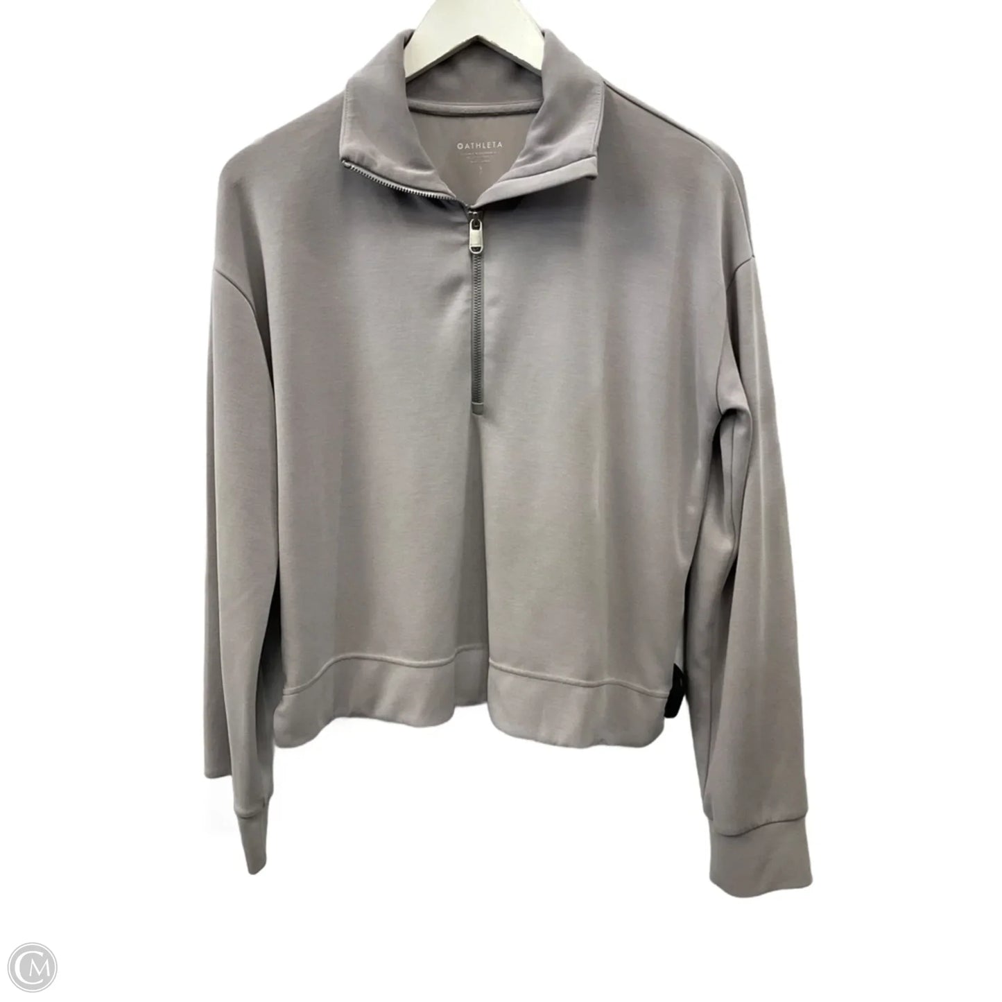 Athletic Top Long Sleeve Collar By Athleta In Mauve, Size: S