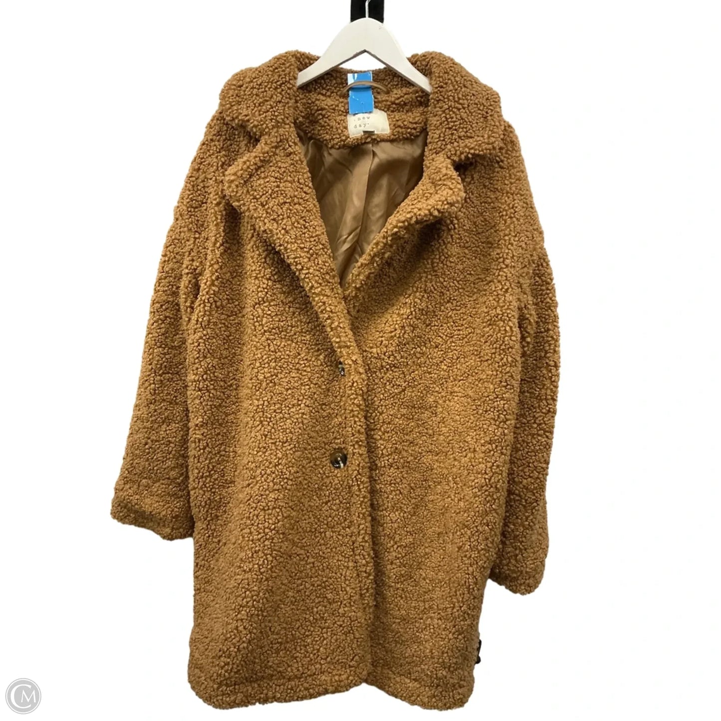 Jacket Faux Fur & Sherpa By A New Day In Brown, Size: Xl