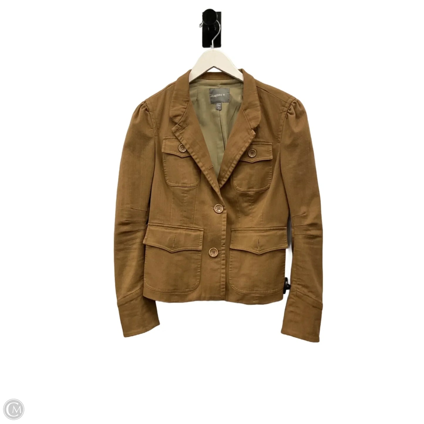 Blazer By Clothes Mentor In Gold, Size: M