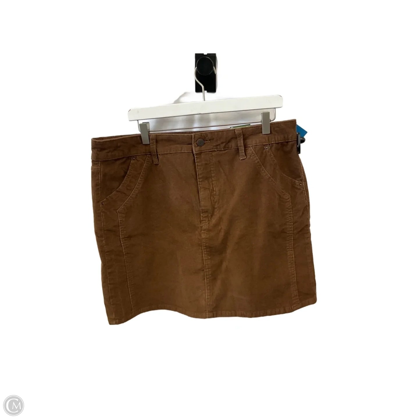 Skirt Midi By Time And Tru In Brown, Size: 18