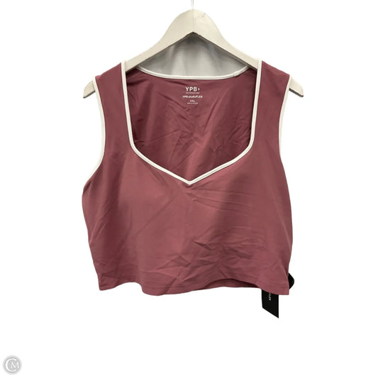 Athletic Bra By Ypb In Pink, Size: Xxl