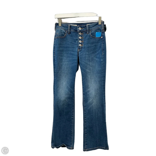 Jeans Flared By Pilcro In Blue Denim, Size: 2