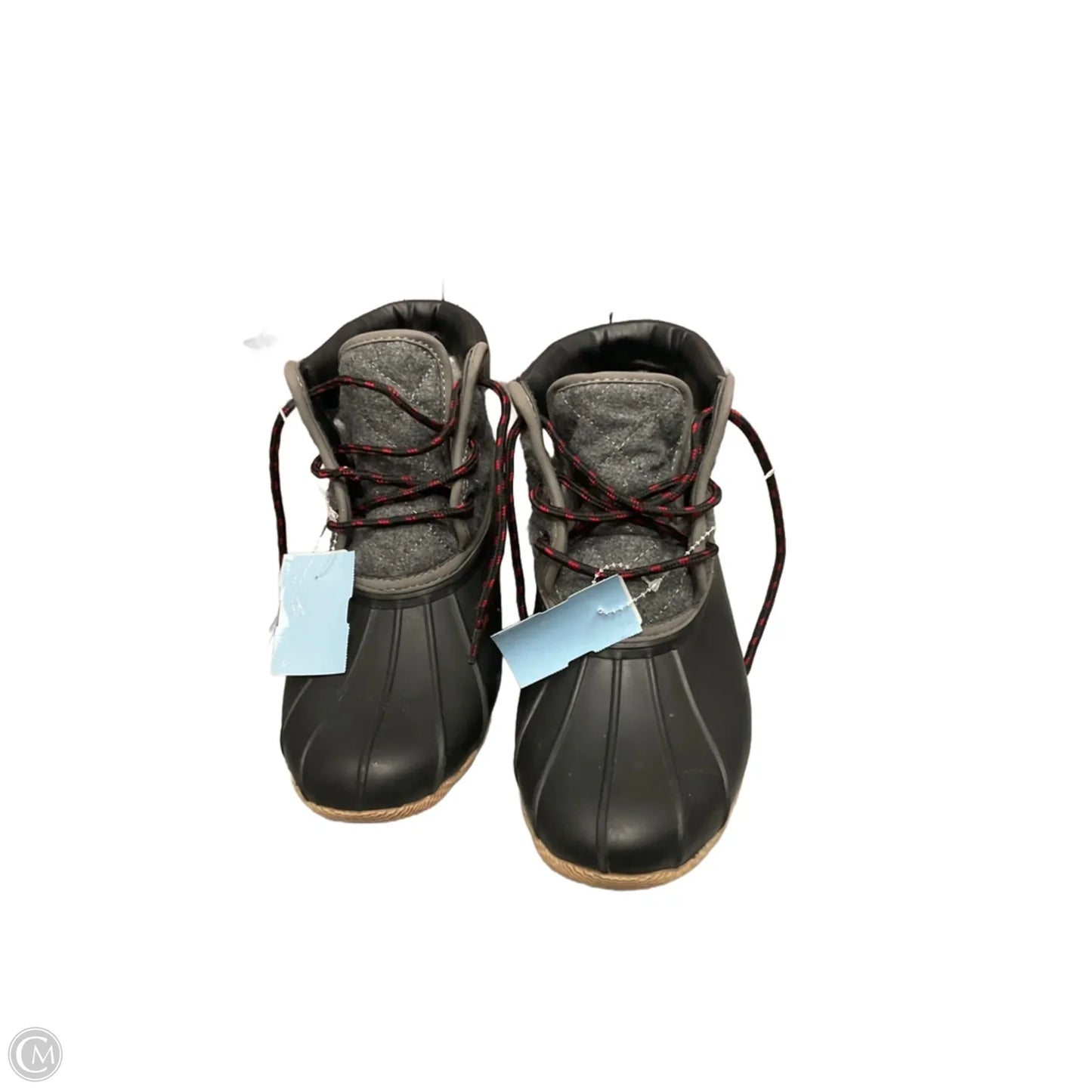 Boots Rain By Skechers In Black & Grey, Size: 8