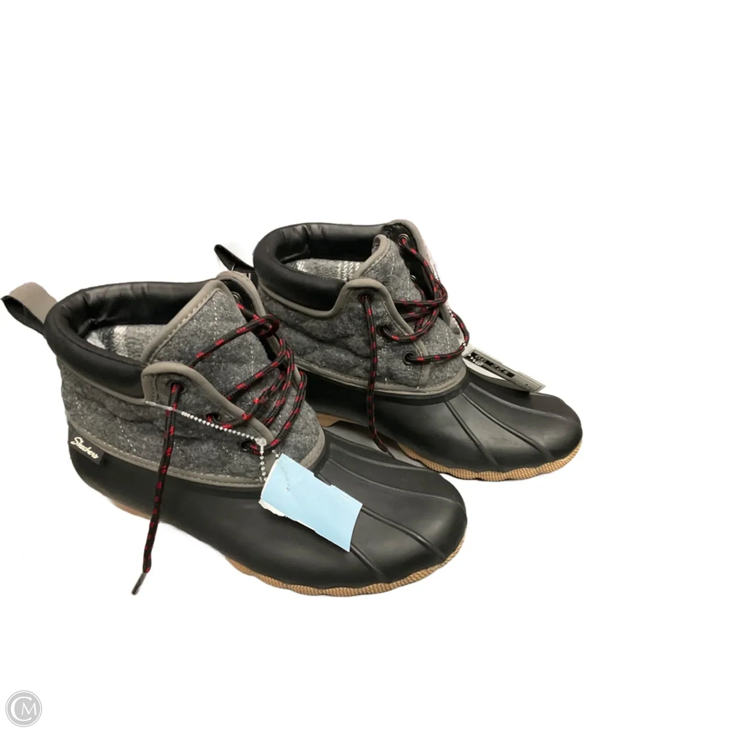 Boots Rain By Skechers In Black & Grey, Size: 8