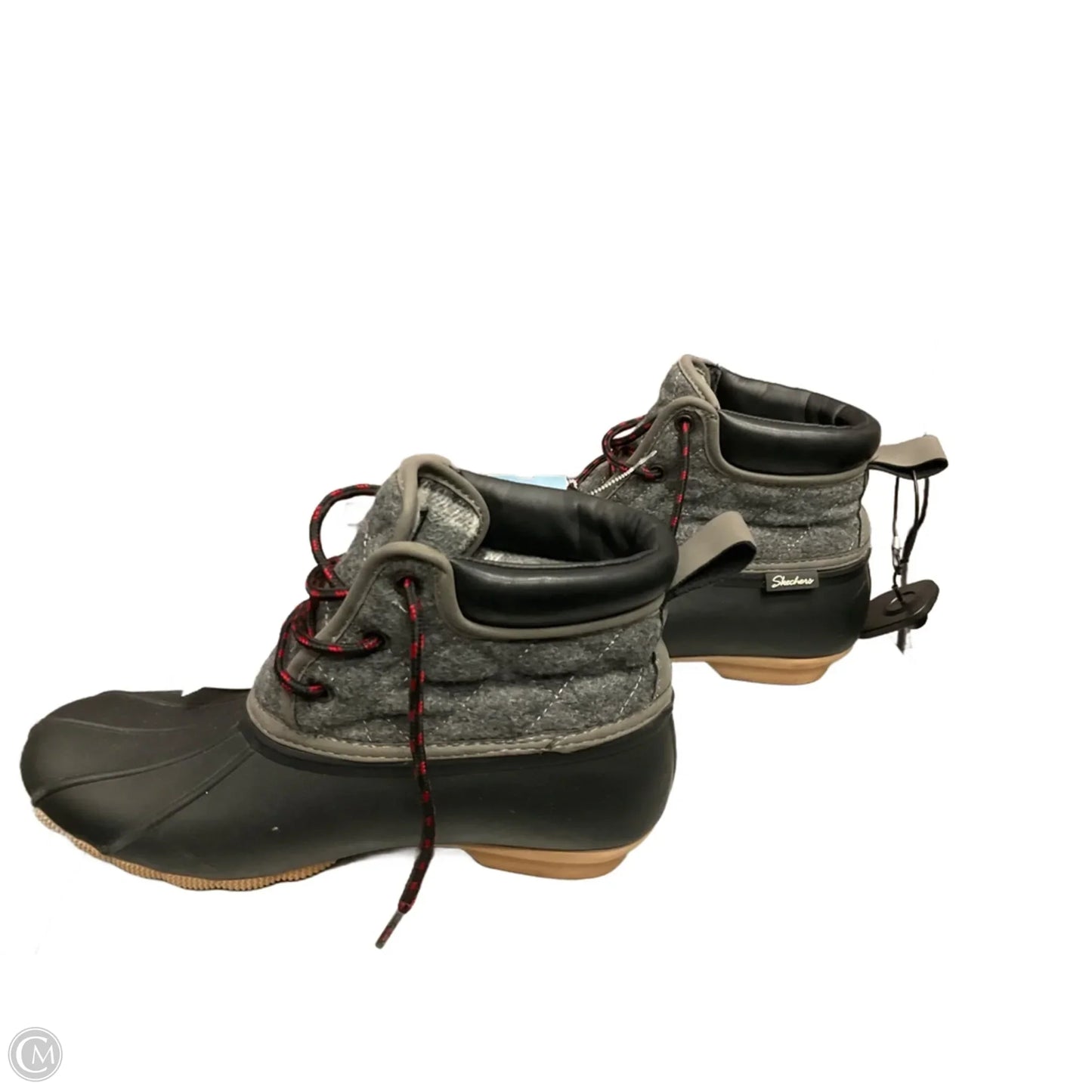 Boots Rain By Skechers In Black & Grey, Size: 8