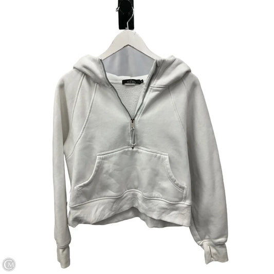 Sweatshirt Hoodie By Trendy Queen In White, Size: M