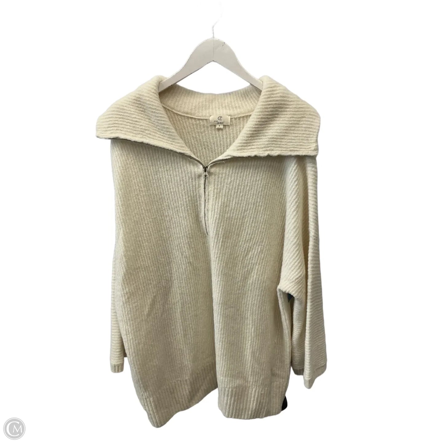 Sweater By Clothes Mentor In Cream, Size: S