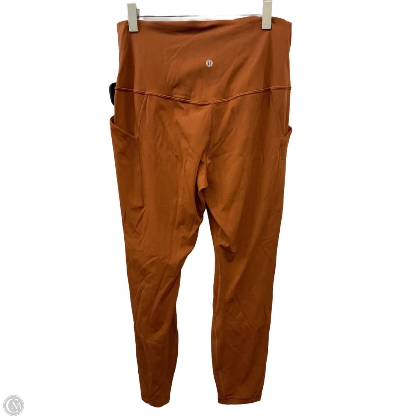 Athletic Leggings By Lululemon In Orange, Size: 10