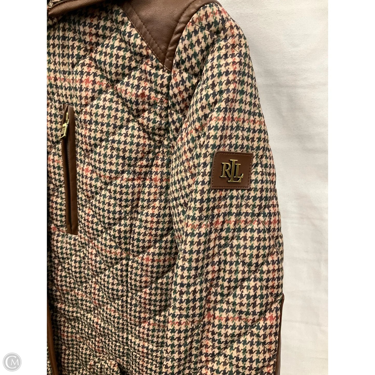 Jacket Puffer & Quilted By Lauren By Ralph Lauren In Brown, Size: Xs