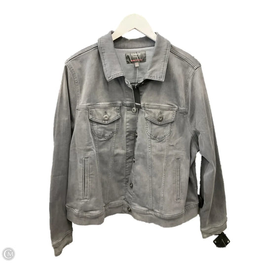 Jacket Denim By Torrid In Grey Denim, Size: 2x