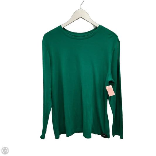 Top Long Sleeve By Lane Bryant In Green, Size: M
