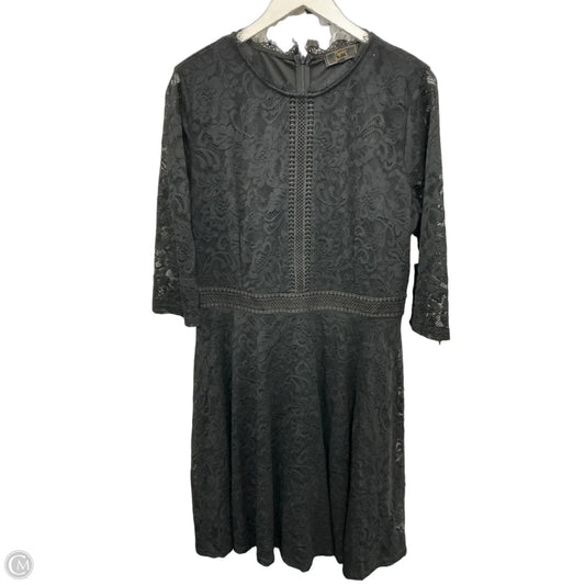Dress Casual Midi By Clothes Mentor In Black, Size: Xl