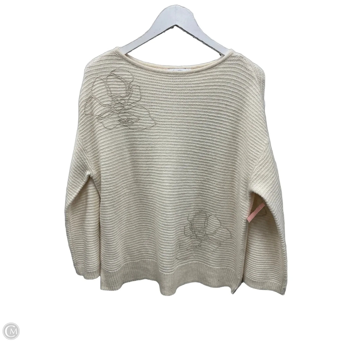 Sweater By Chicos In Cream, Size: M