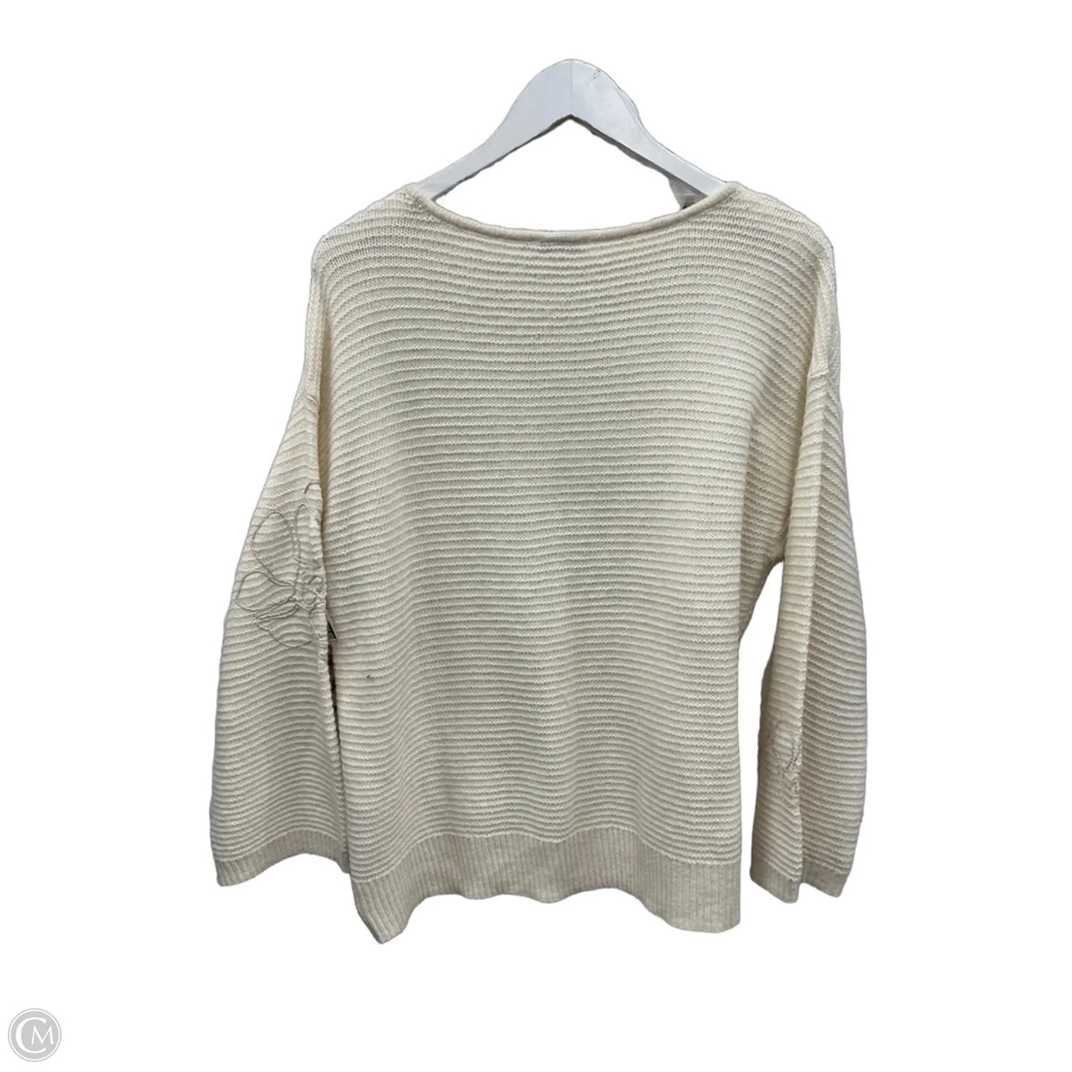 Sweater By Chicos In Cream, Size: M