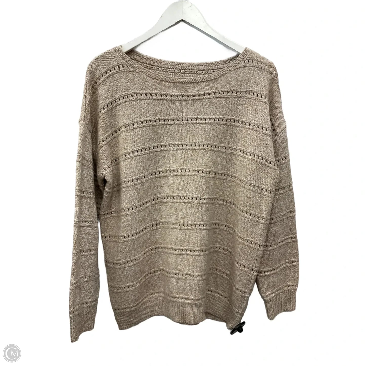 Sweater By Clothes Mentor In Tan, Size: M