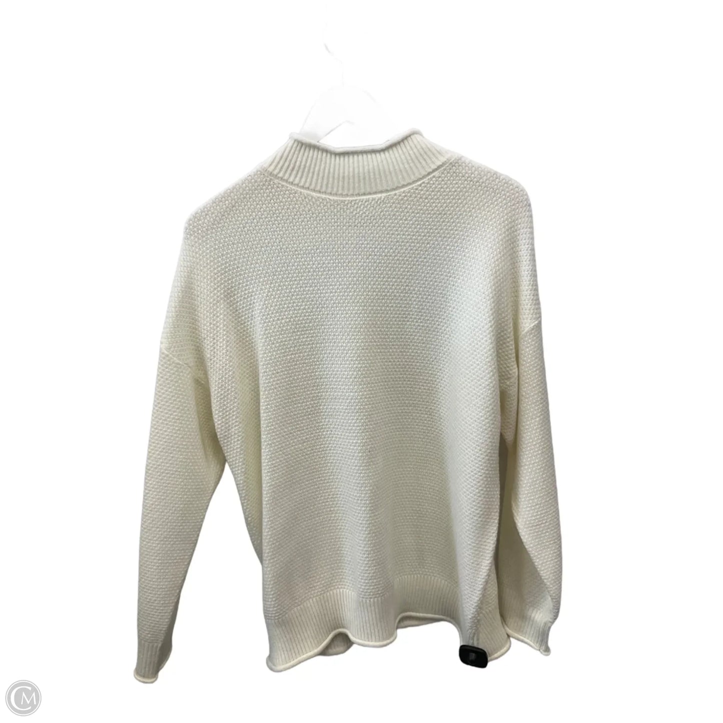 Sweater By Clothes Mentor In Cream, Size: L