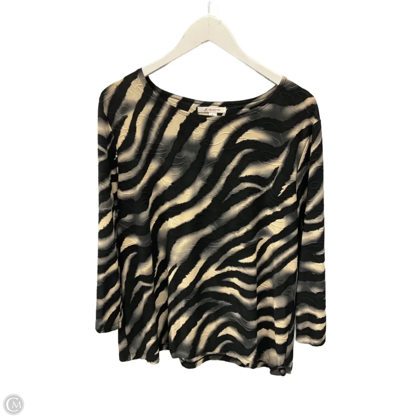 Top 3/4 Sleeve By Jm Collections In Animal Print, Size: Xl