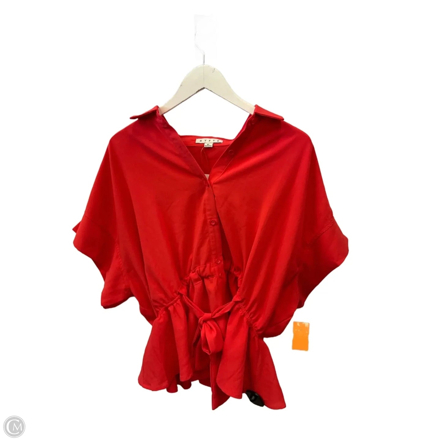 Top Short Sleeve By Hyfve In Coral, Size: Xl