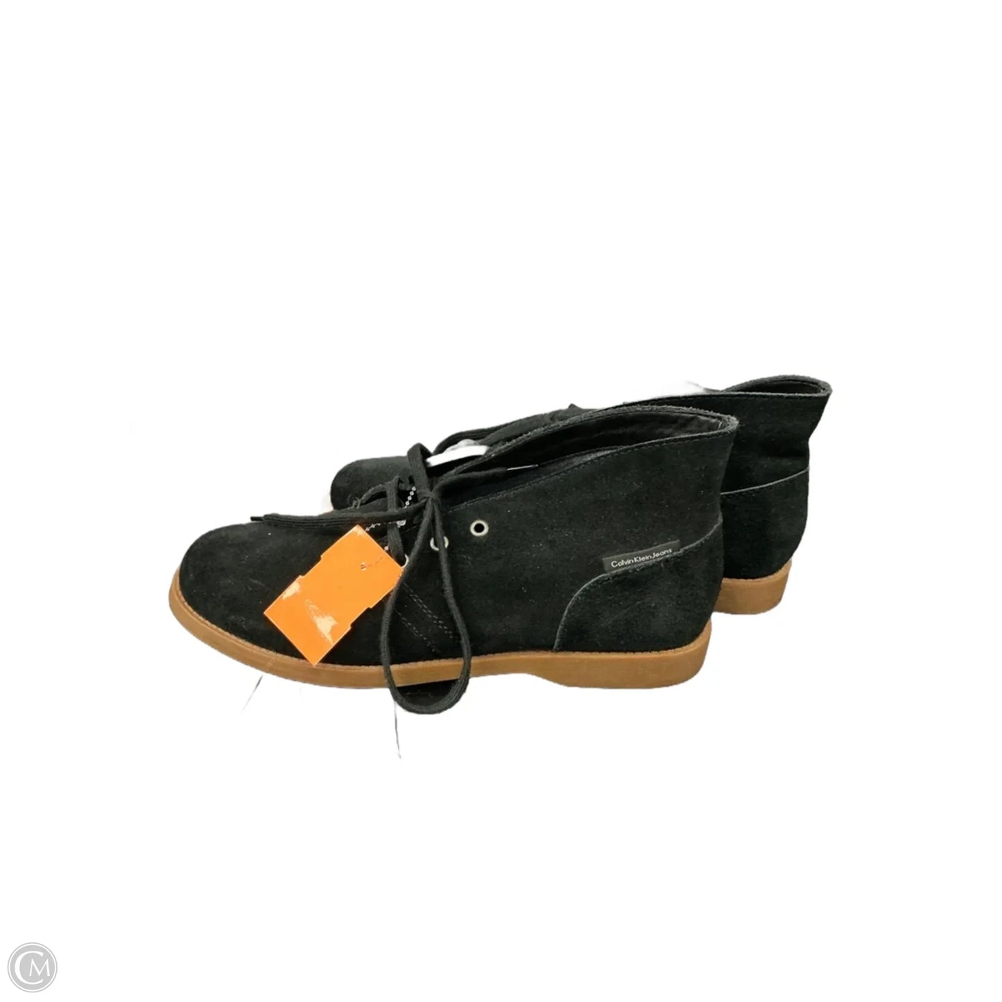 Boots Ankle Flats By Calvin Klein In Black, Size: 8.5