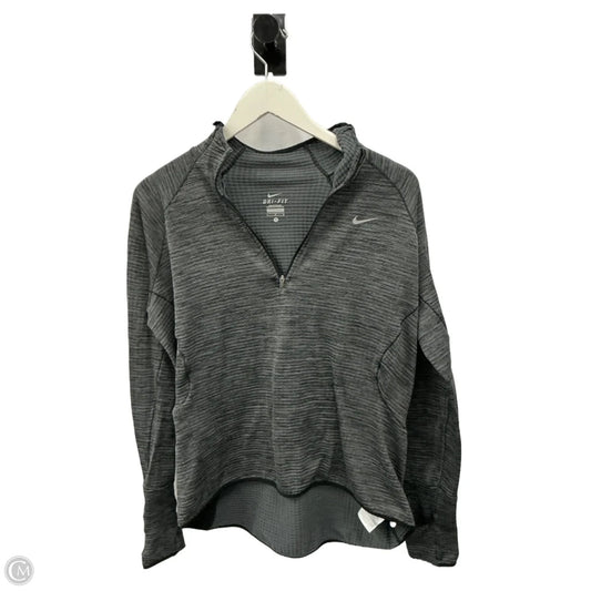 Athletic Top Long Sleeve Crewneck By Nike In Grey, Size: L