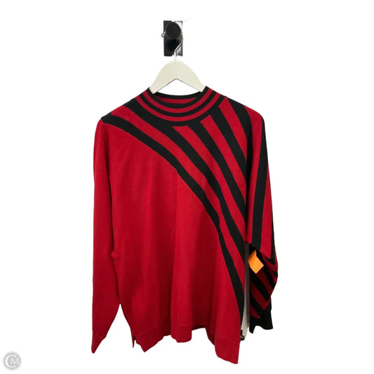 Top Long Sleeve By Chicos In Red, Size: Xl