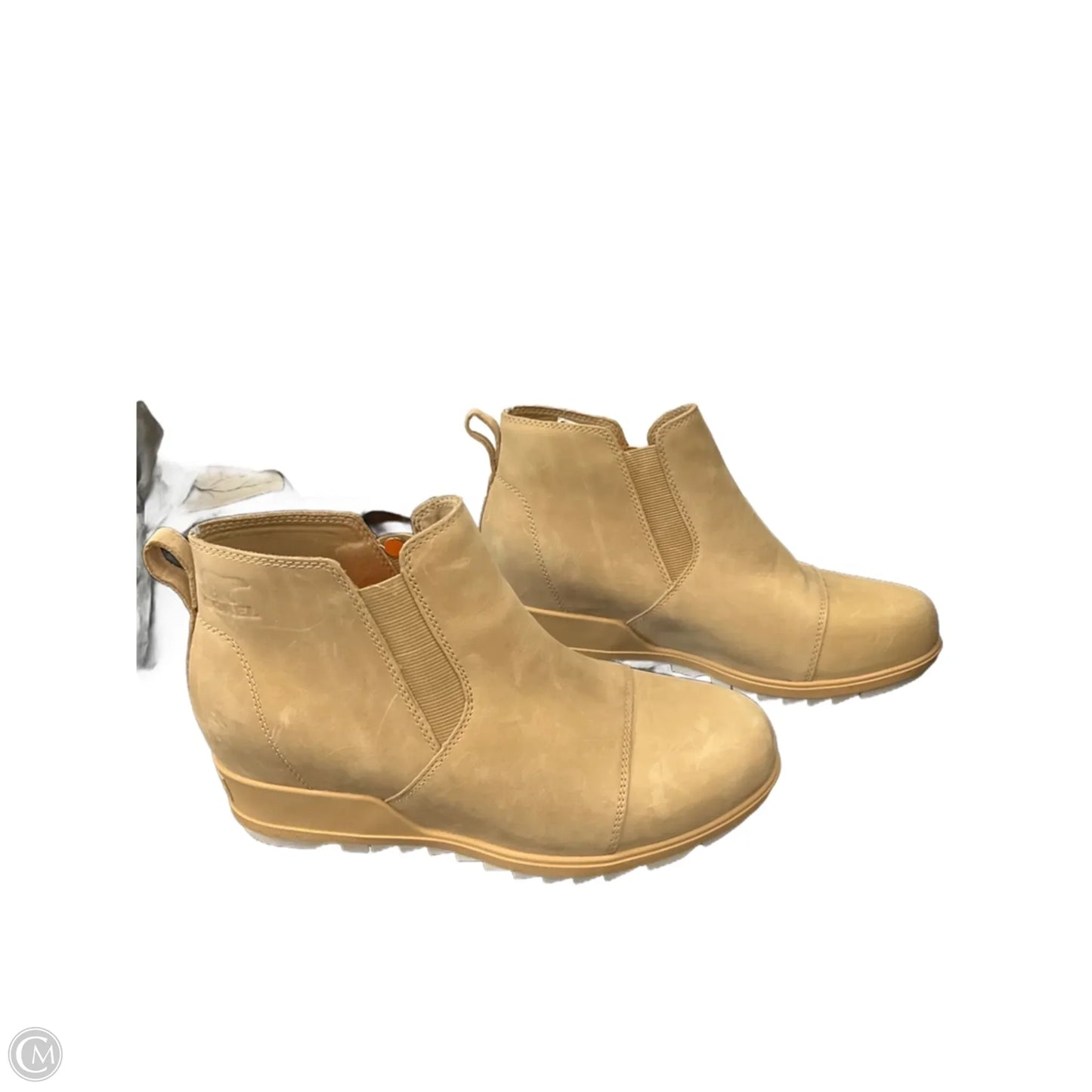 Boots Ankle Flats By Sorel In Beige, Size: 11