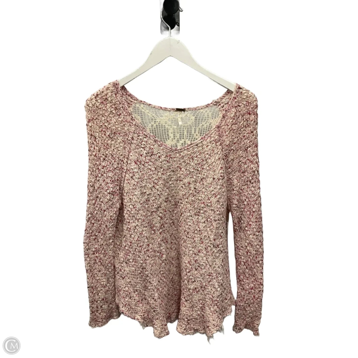 Top Long Sleeve By Free People In Pink, Size: Sp