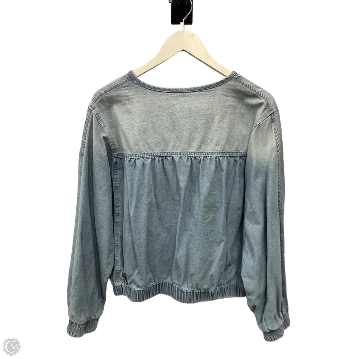 Jacket Denim By Clothes Mentor In Blue Denim, Size: S