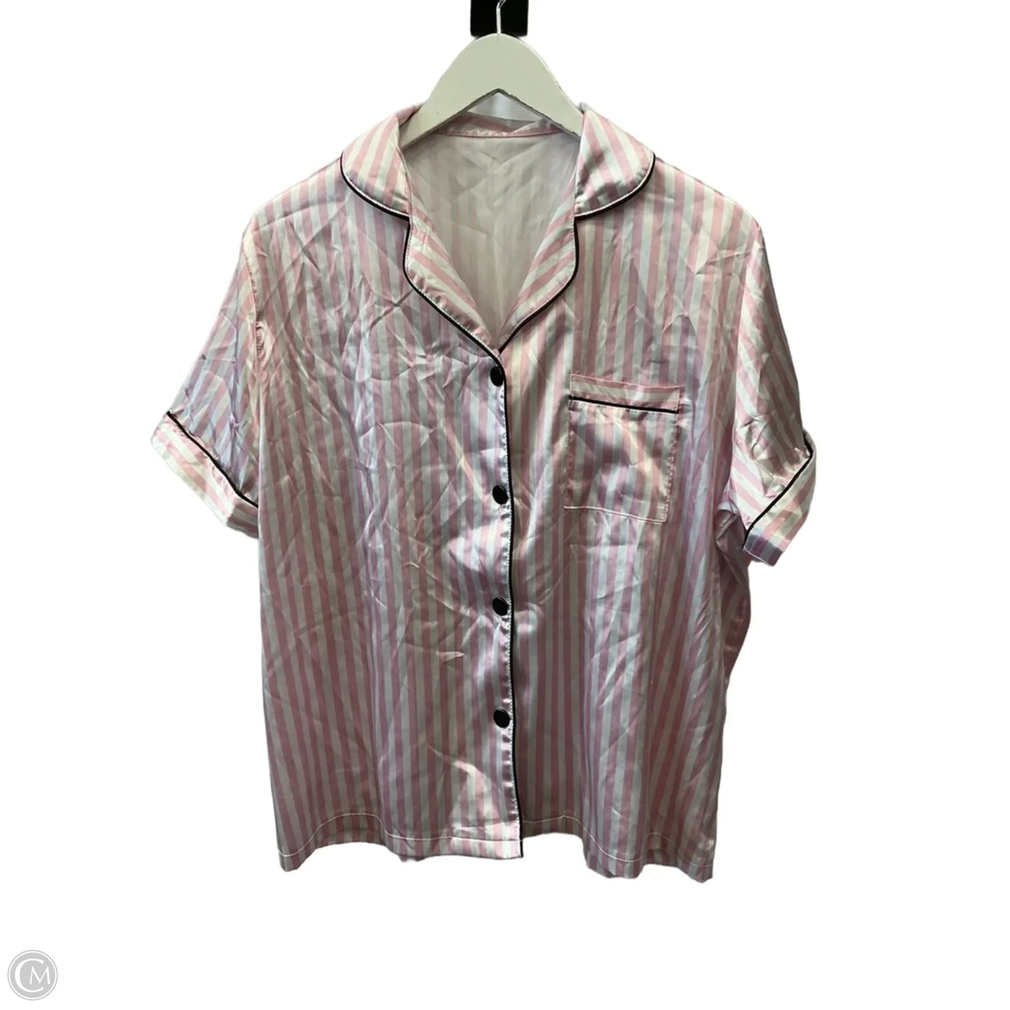 Pajamas 2pc By Clothes Mentor In Pink & White, Size: Xl