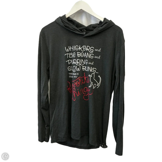 Top Long Sleeve By Clothes Mentor In Black, Size: M