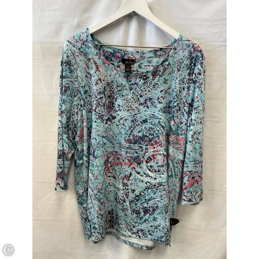 Top 3/4 Sleeve By Clothes Mentor In Multi-colored, Size: Xl
