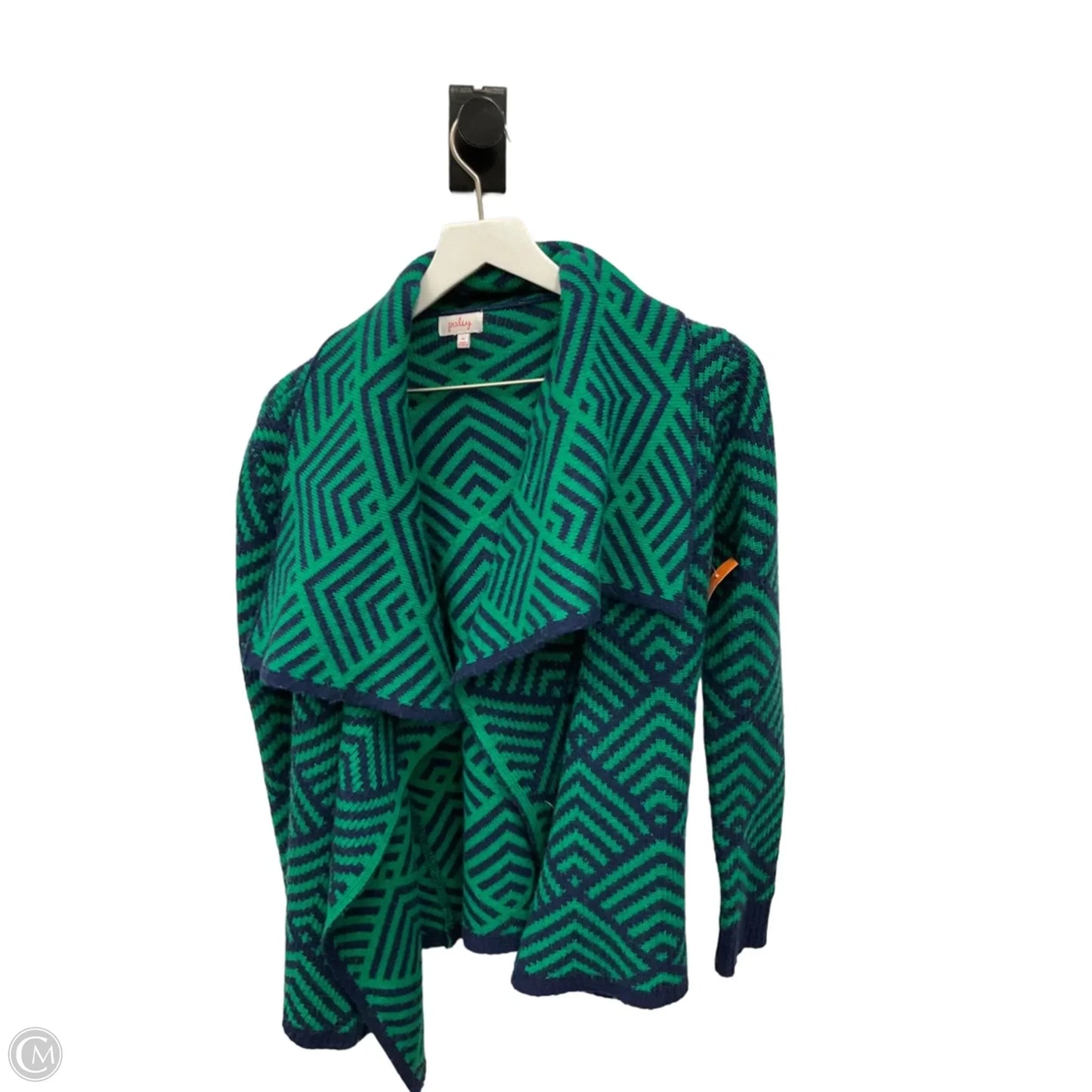 Sweater Cardigan By Pixley In Blue & Green, Size: Xs