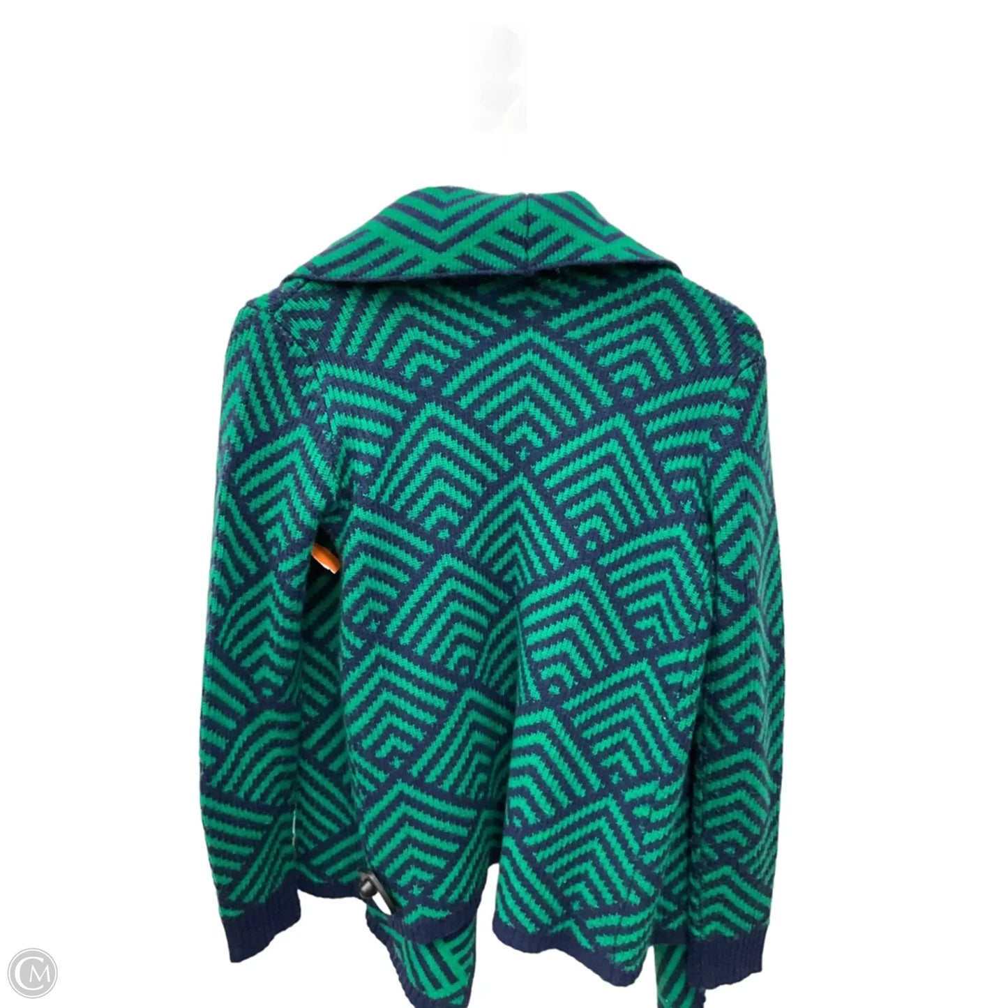 Sweater Cardigan By Pixley In Blue & Green, Size: Xs
