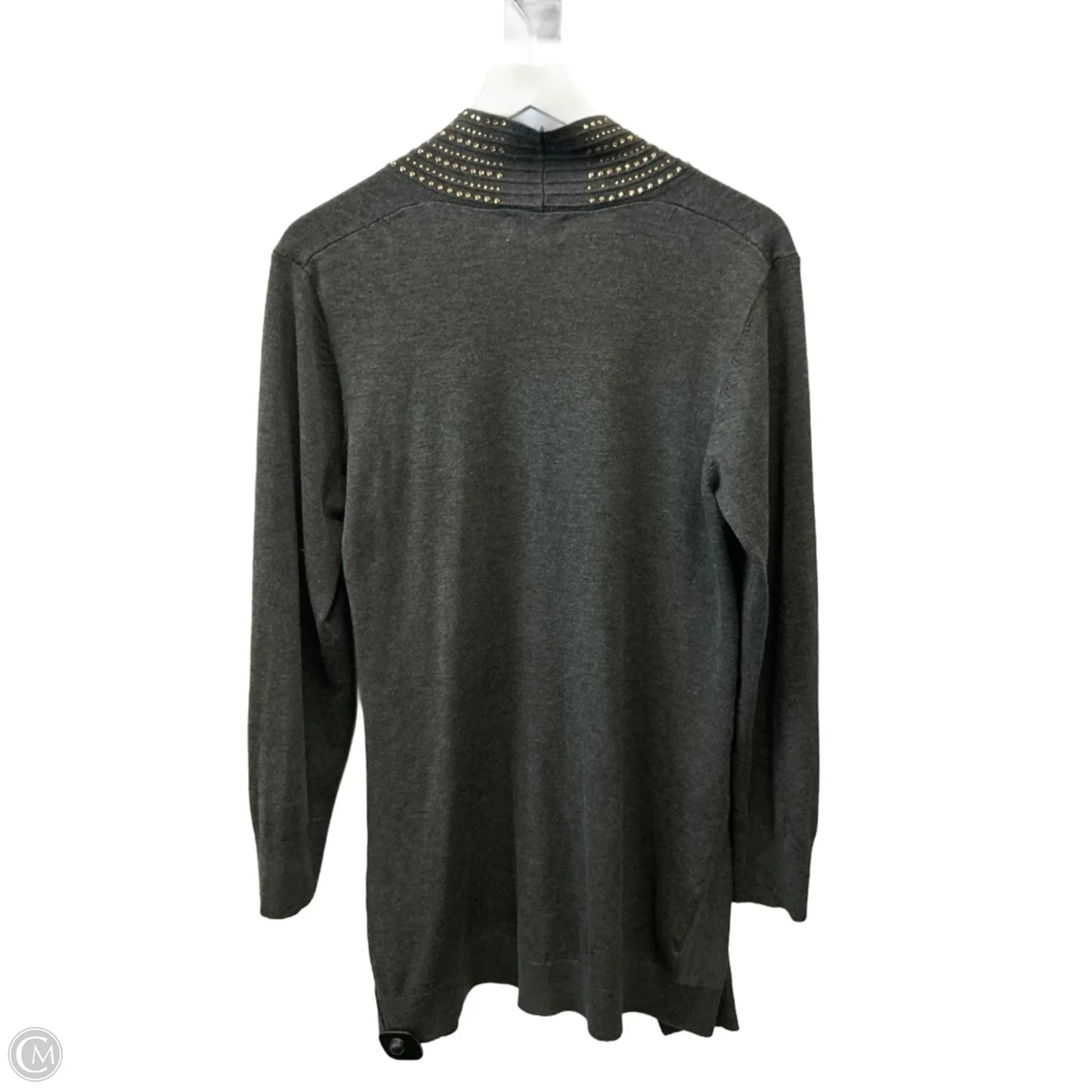 Cardigan By Clothes Mentor In Grey, Size: L