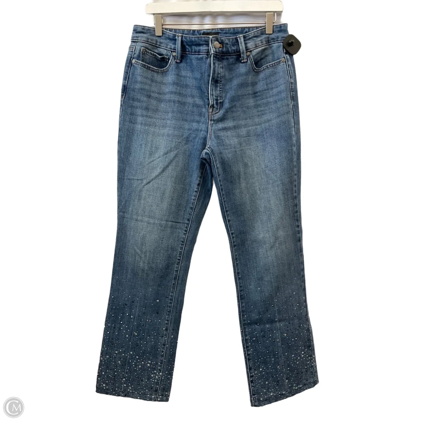 Jeans Straight By Talbots In Blue Denim, Size: 10